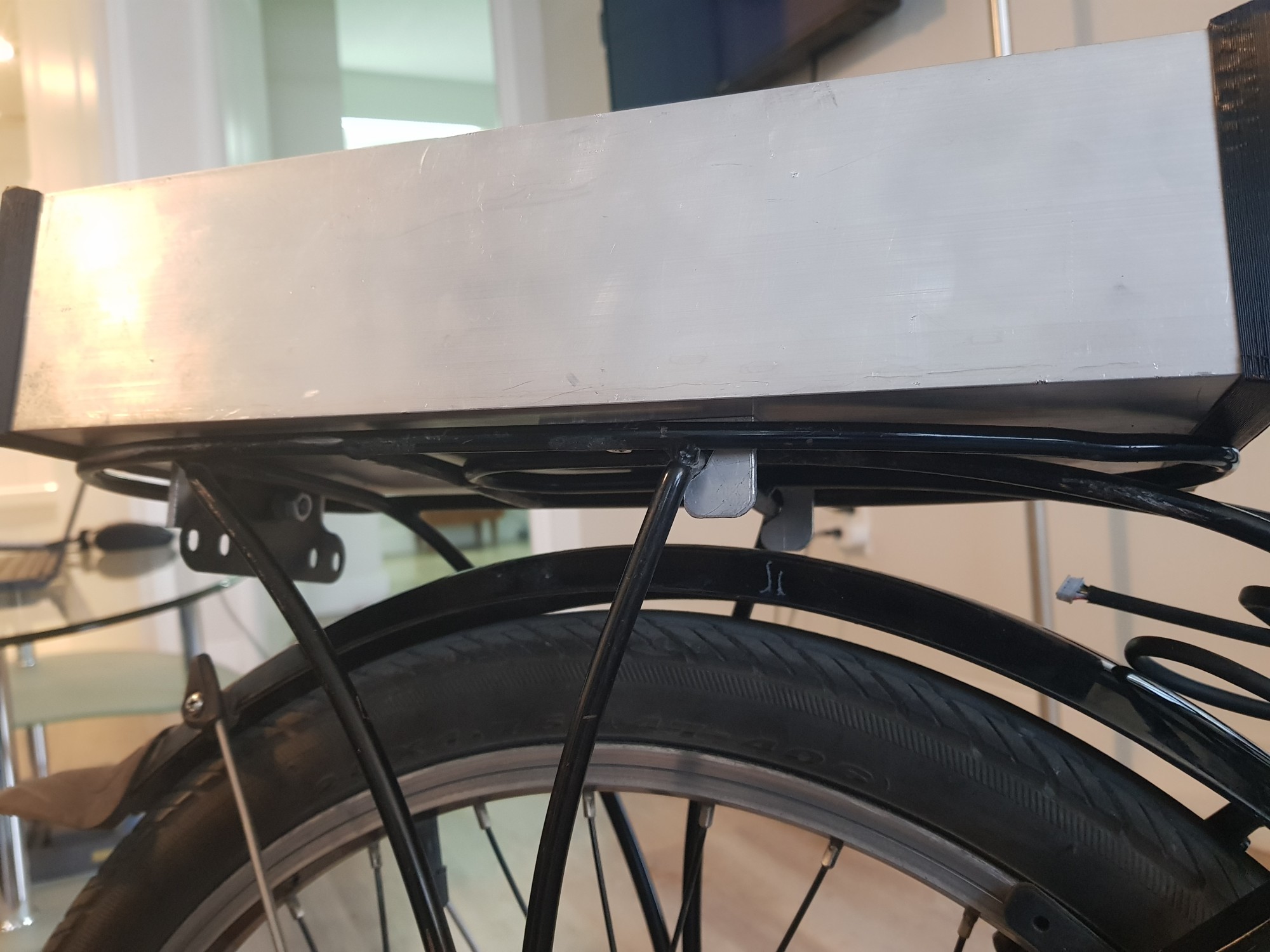 Battery mounted