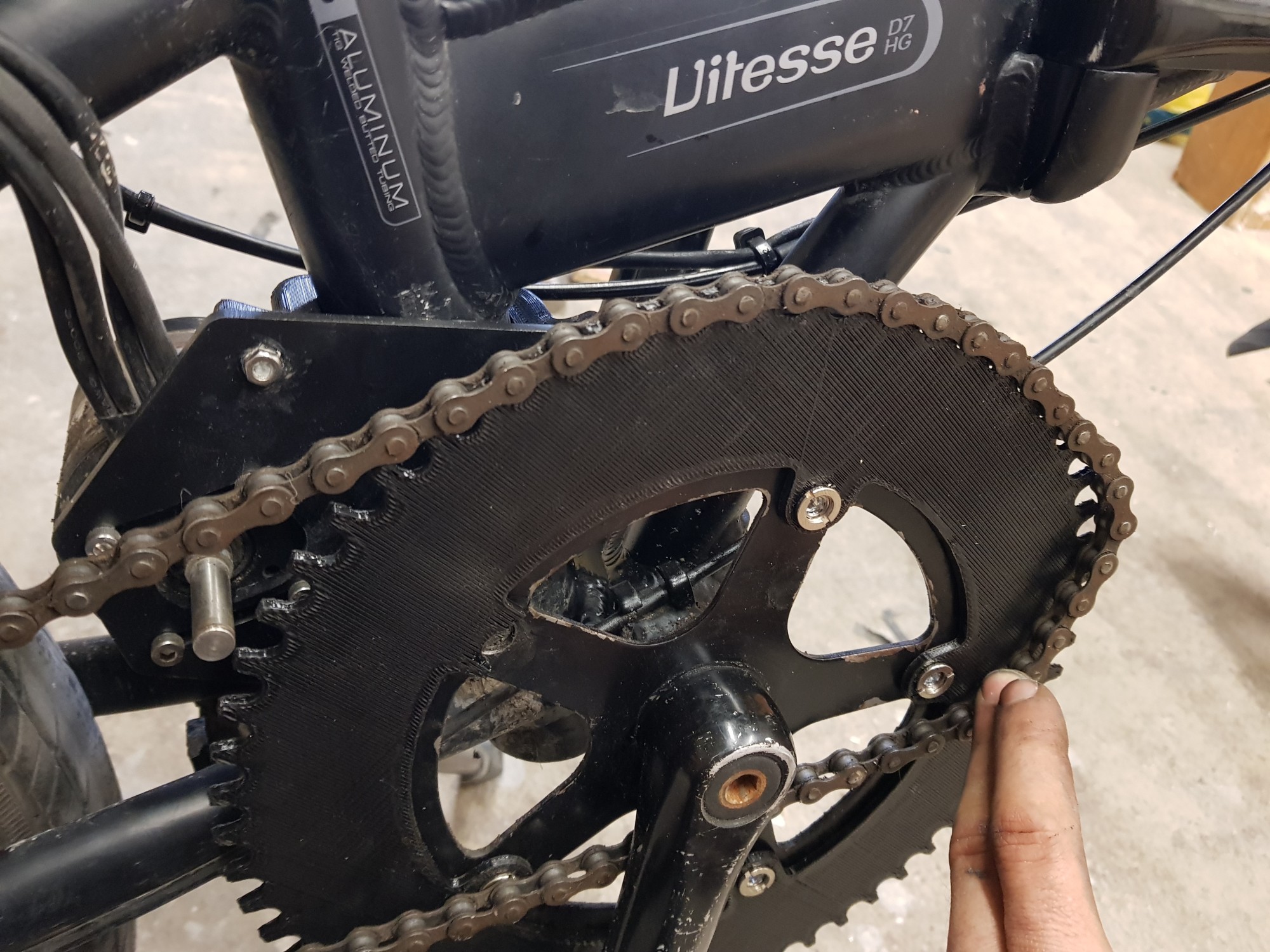 Printed chainring prototype
