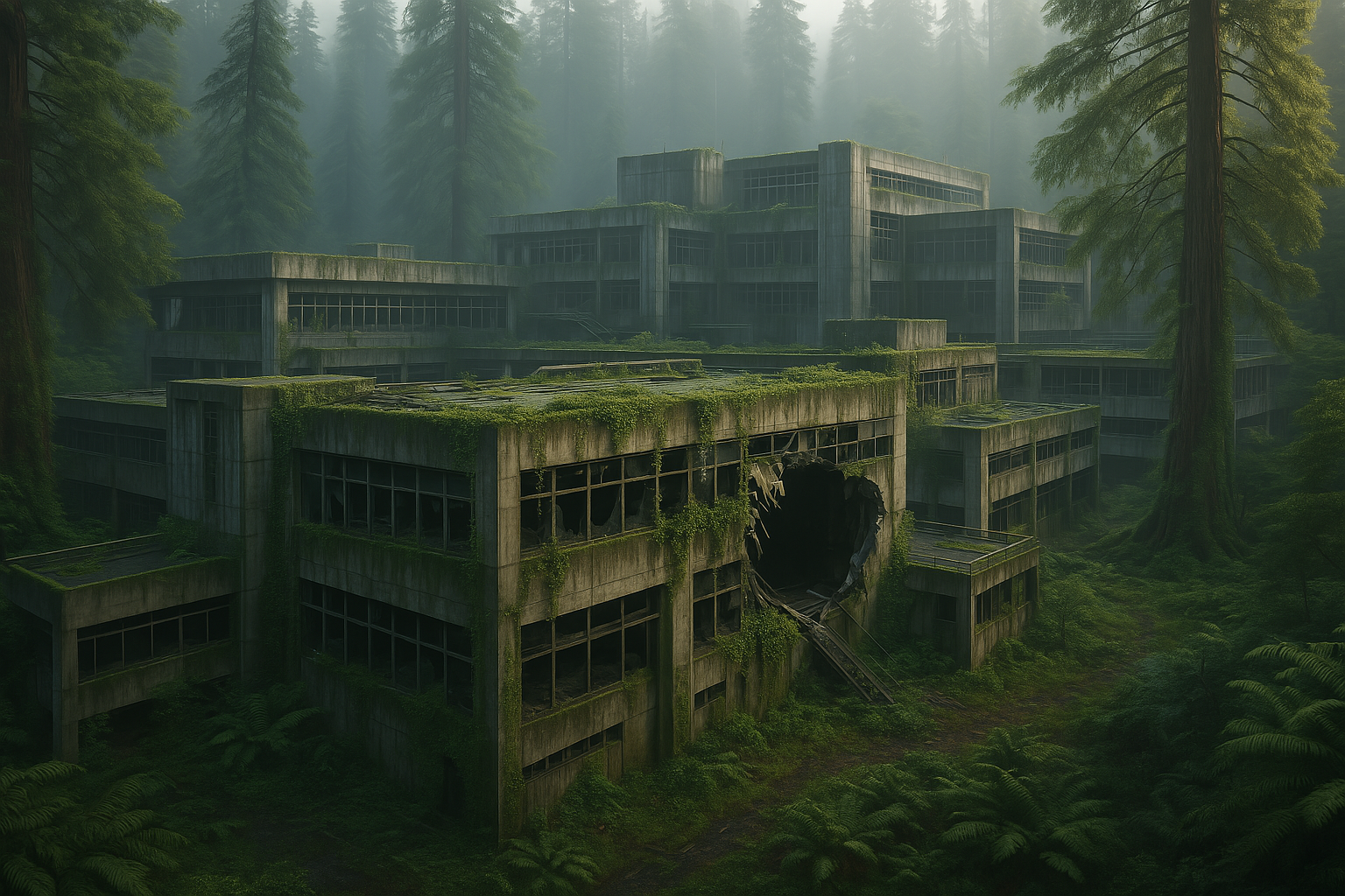 Ruins of the lab.