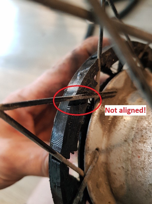 Pulley alignment on bike